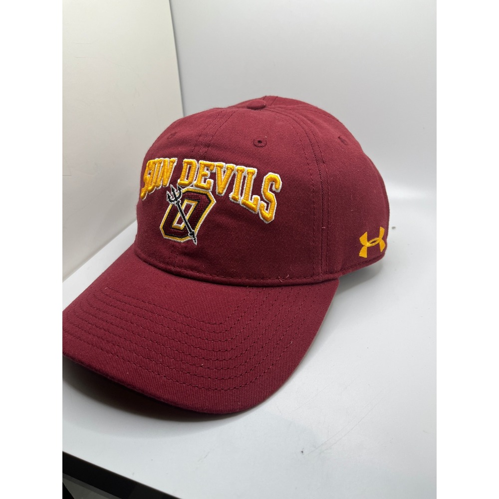 Under‎ Armour ASU Sun Devils Hat Maroon Adjustable Relaxed Fit Cap